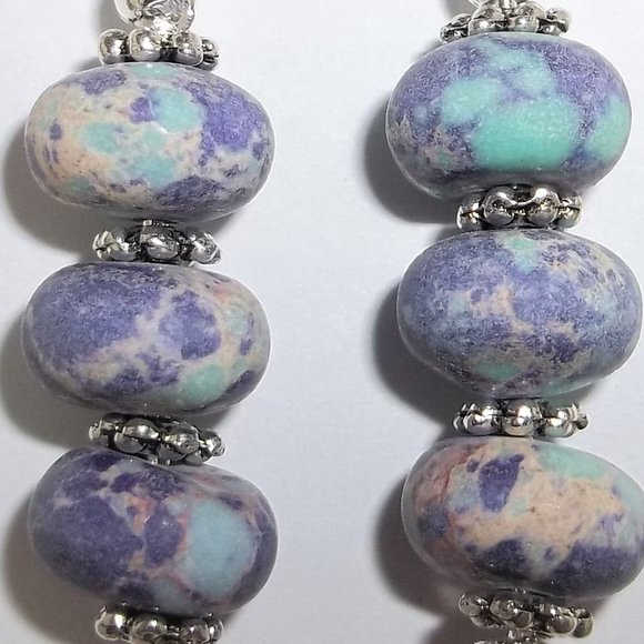 Earring, Earring, Earring, Turquoise Earring, Purple Earring, Earring, NWT 8101 - Picture 7 of 9